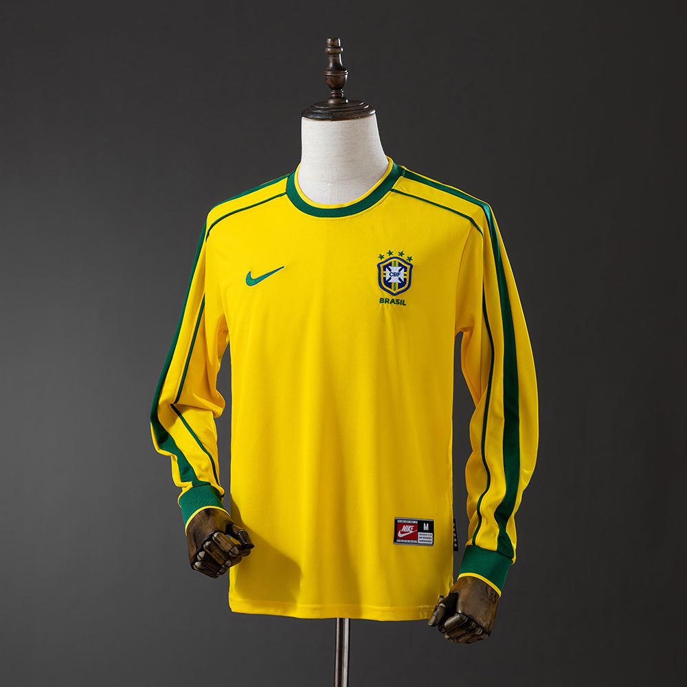 Maillot Brésil Domicile Rétro Manches Longues 97/98