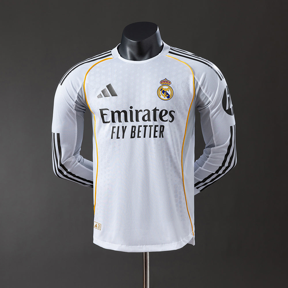 Maillot Real Madrid Domicile Manches Longues Pro 25/26