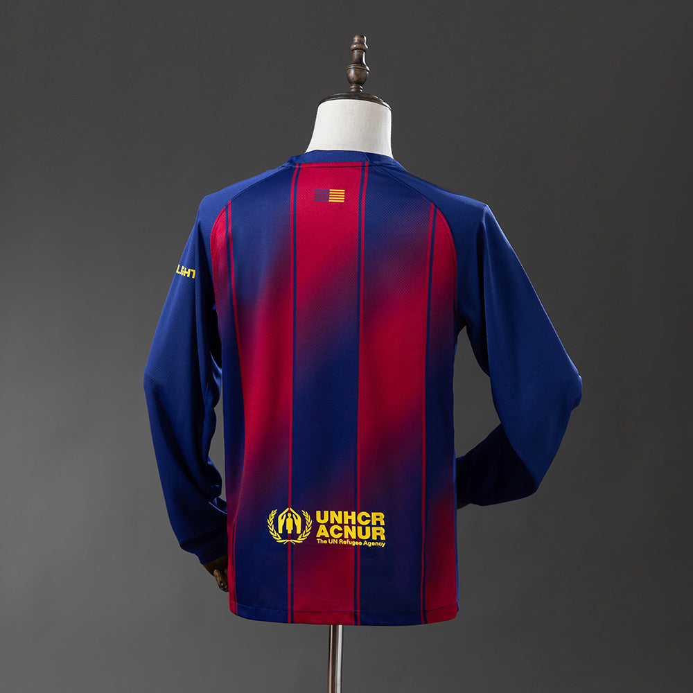 Maillot Barcelone Domicile Manches Longues 25/26