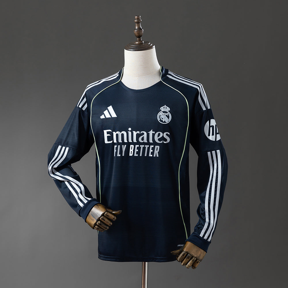 Maillot Real Madrid Extérieur Manches Longues 25/26